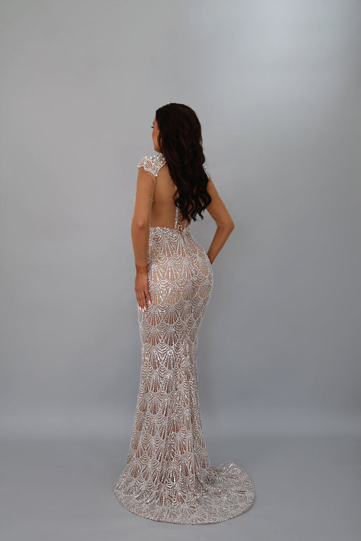 Daria gown with pearls