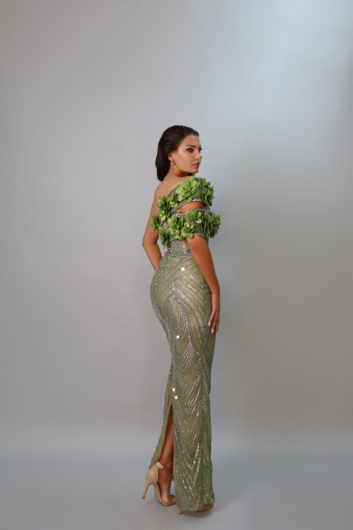 Arum 3D Floral Gown