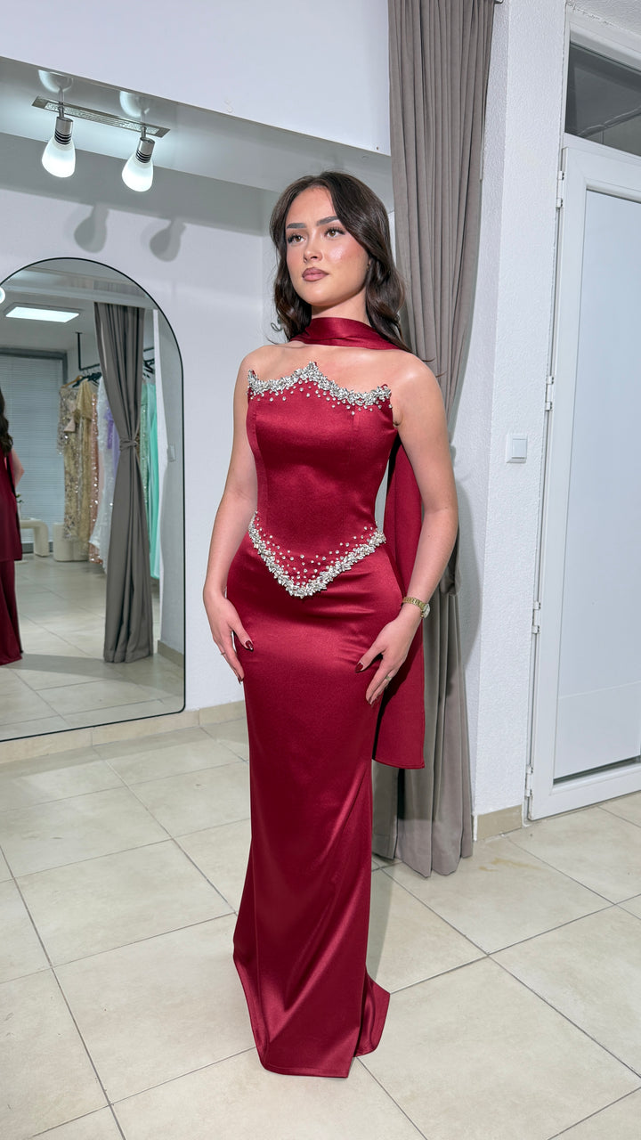 Golden Hour Crystal Gown